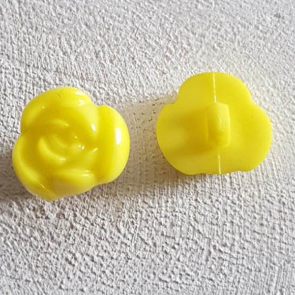 Bot&atilde;o fantasia, crian&ccedil;as, beb&eacute;s Padr&atilde;o floral N&deg;01-12 Amarelo 02