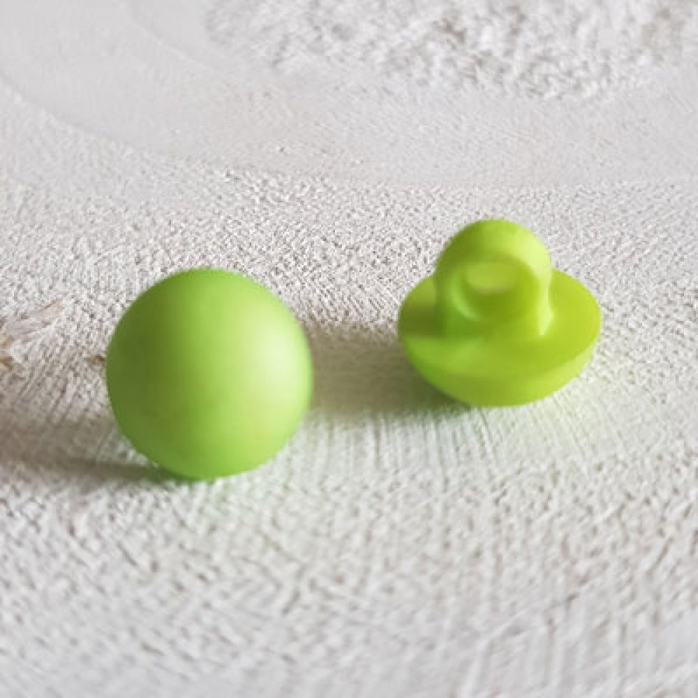 Botões fantasia para crianças e bebés Padrão meia bola N°04-02 Verde