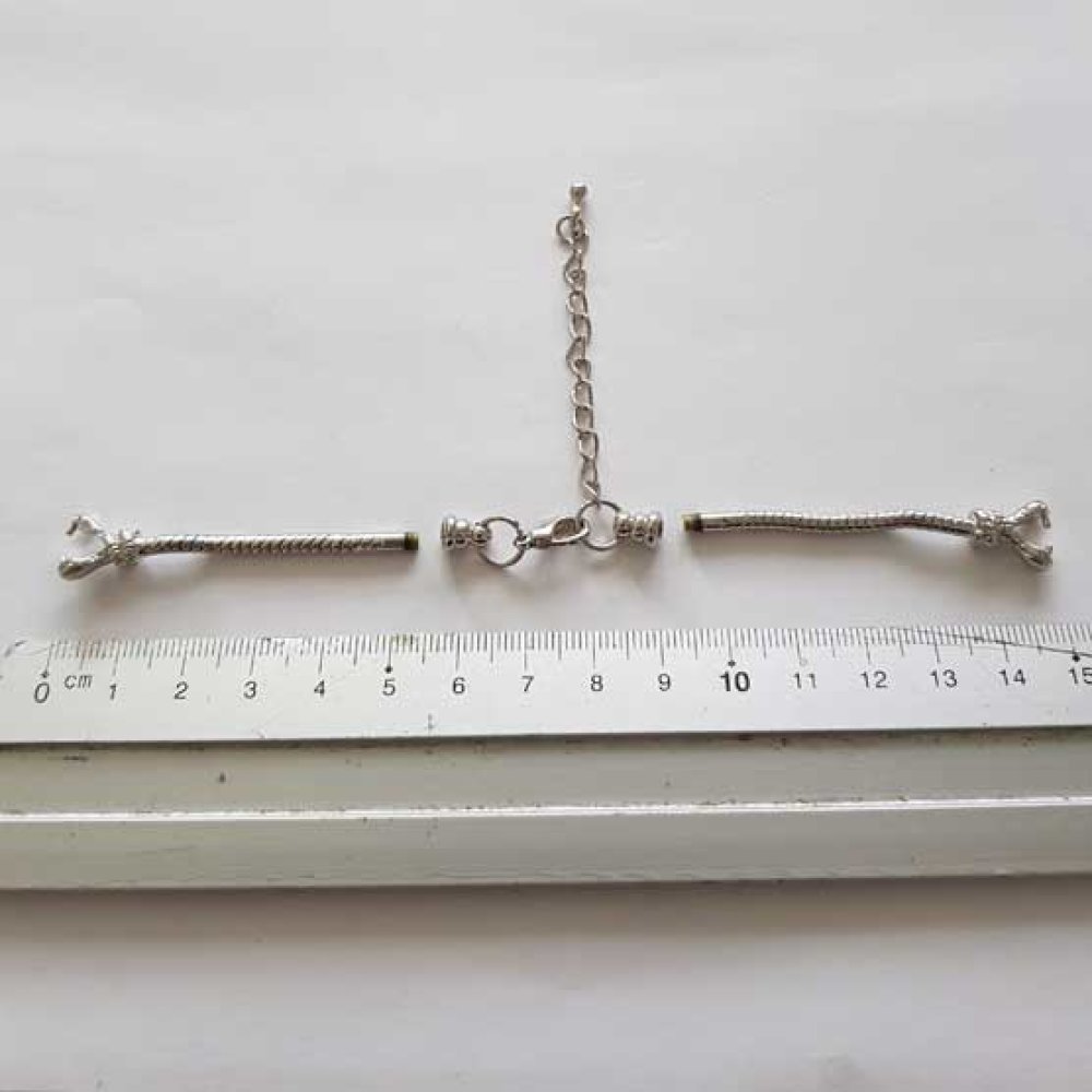 Pulseira de corrente com mostrador de relógio de estilo europeu com fecho de mosquetão 6 X 7,5 Cm