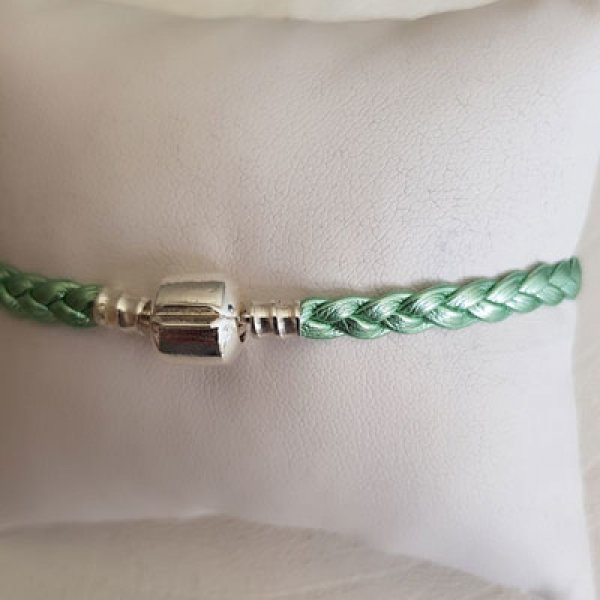 Pulseira de clipe europeu Plain 03 DE 15 A 23 CM Sylvergreen