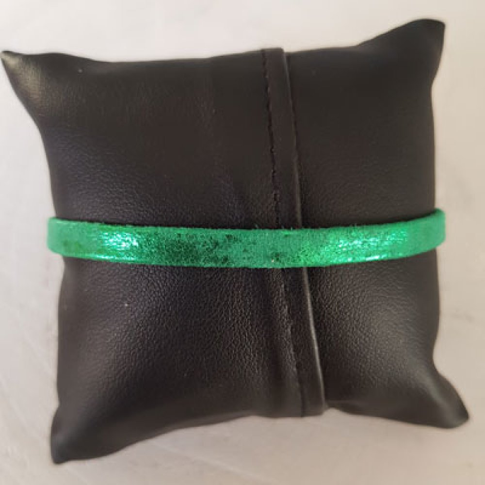 Pulseira europeia de clipe liso Uni 04 DE 15 A 23 CM Lamé