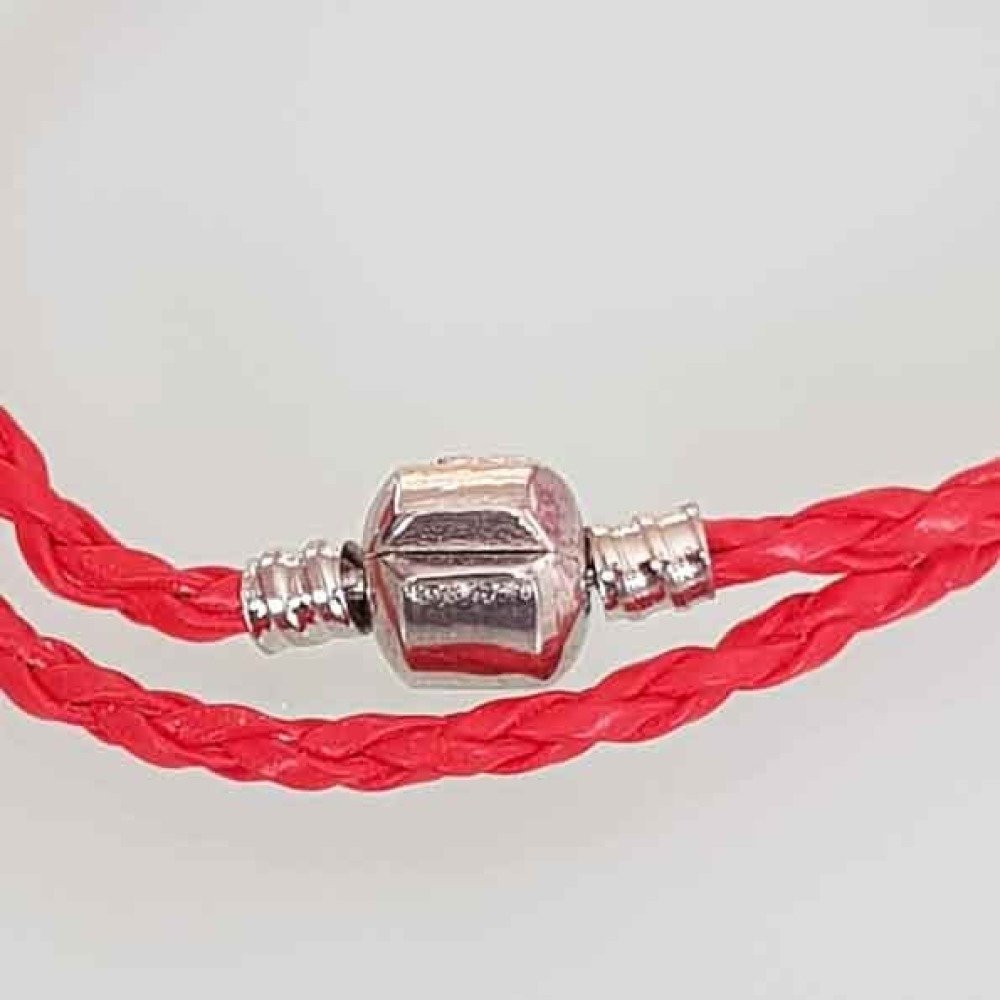 Pulseira europeia entrançada de 2 voltas Clip Uni 05 20cm