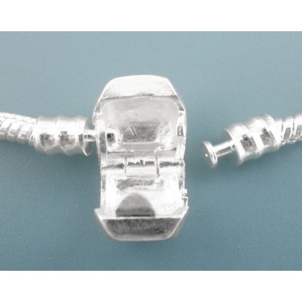 Pulseira de clipe europeu 22cm Fecho de amor