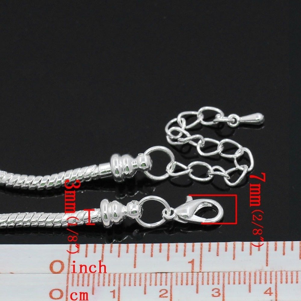 Bracelete mosquetão europeu 19cm