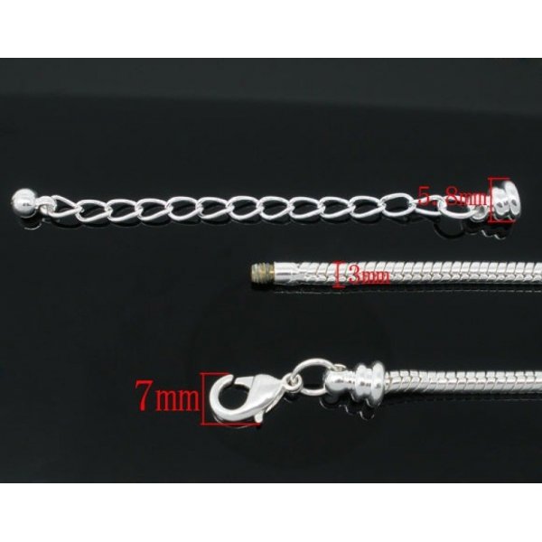 Bracelete mosquetão europeu 19cm