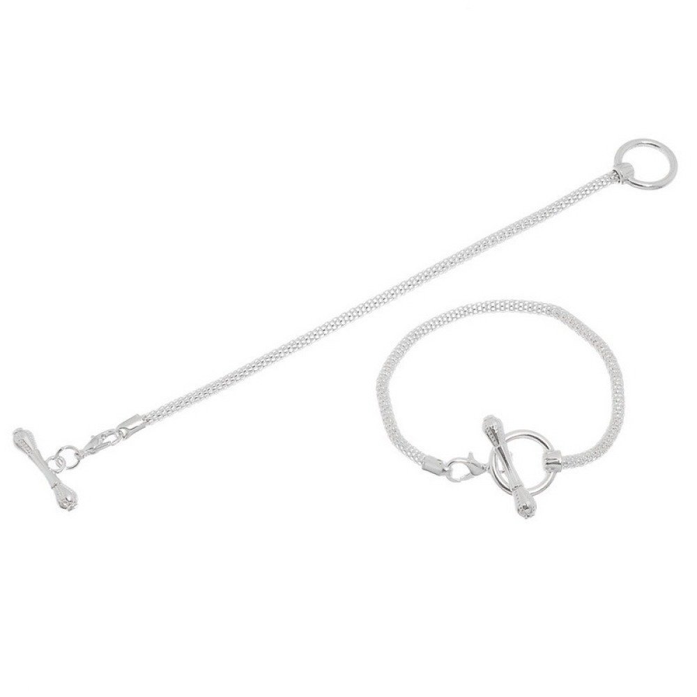 Pulseira de alternância europeia 17cm