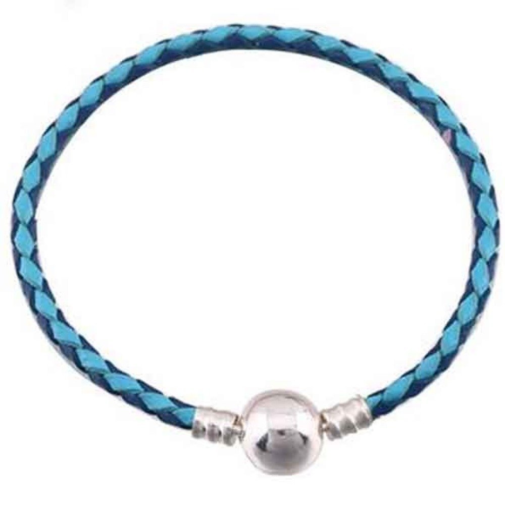 Pulseira europeia entrançada Clip 01 18cm