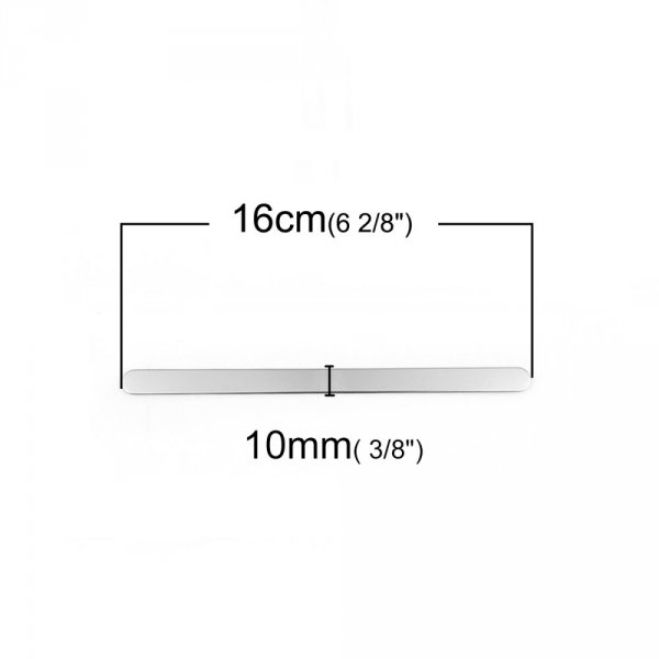 Pulseira de punho em a&ccedil;o inoxid&aacute;vel de 10 mm N&deg;05 para dobrar