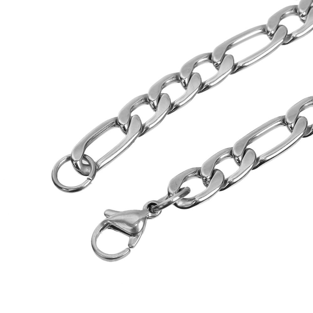 Bracelete N°01 em aço inoxidável 304, 21 cm