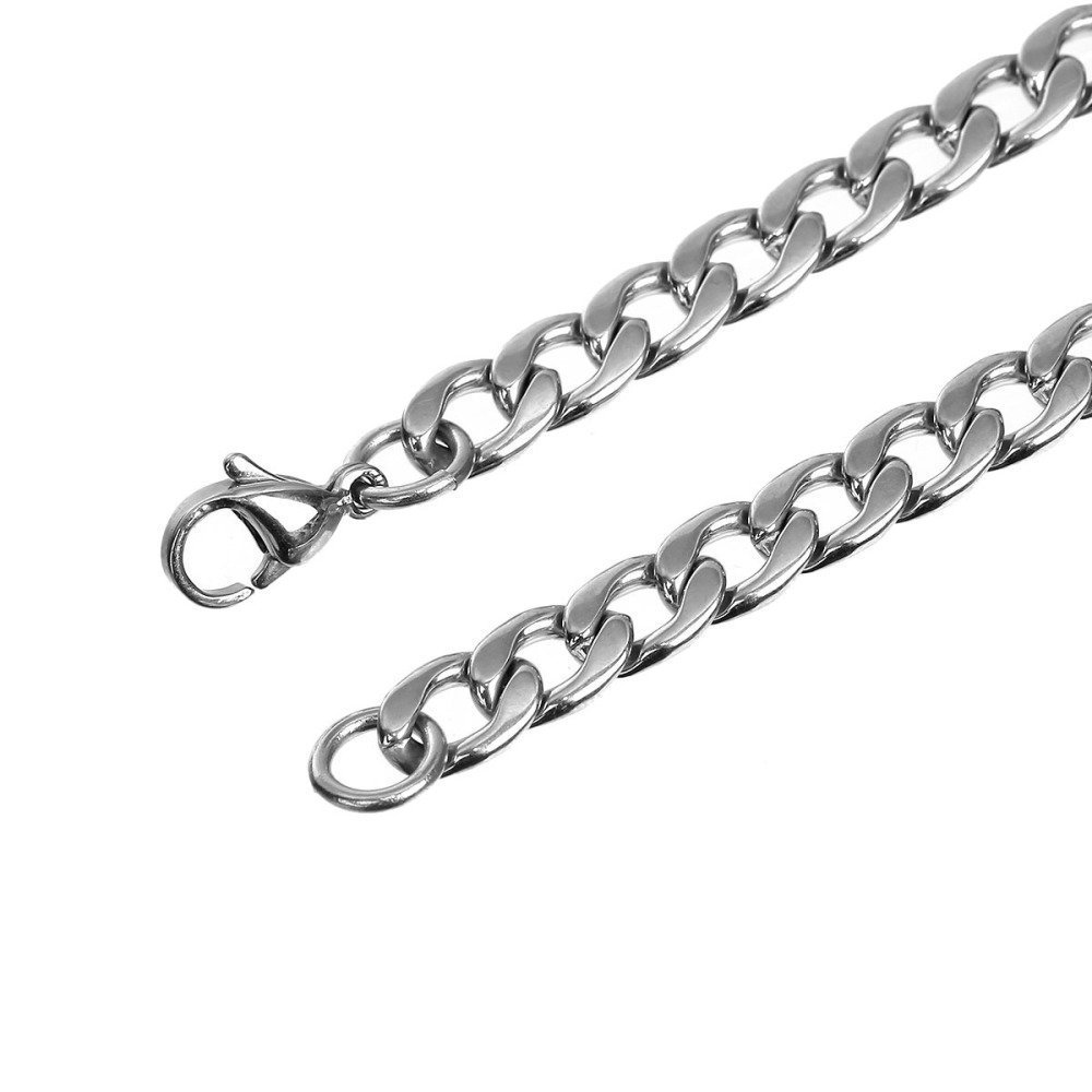 Bracelete N°04 em aço inoxidável 304, 20,5 cm