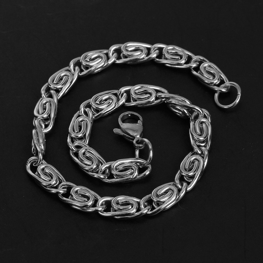 Pulseira de 21,5 cm em aço inoxidável N°06 em 304