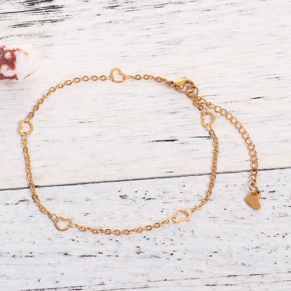 Pulseira N°09 em aço inoxidável 304, 23 cm