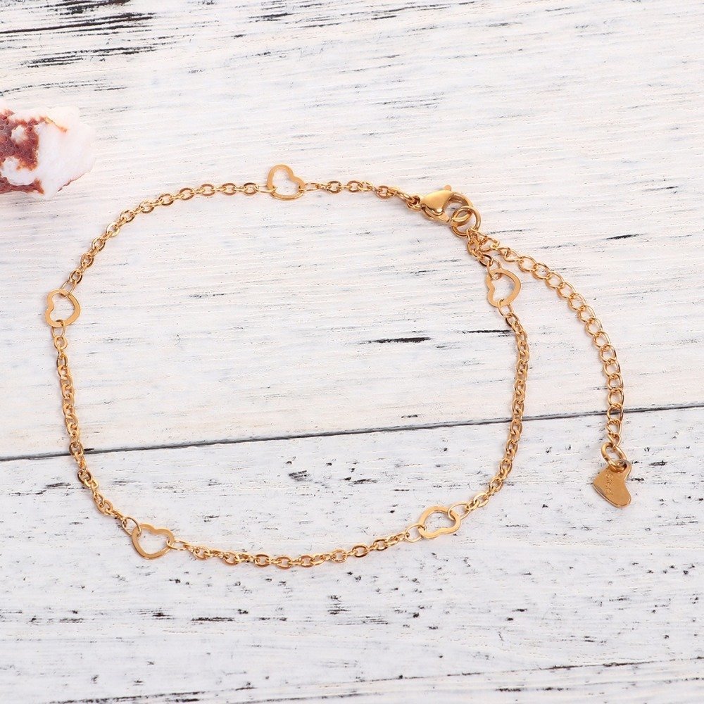 Pulseira N°09 em aço inoxidável 304, 23 cm