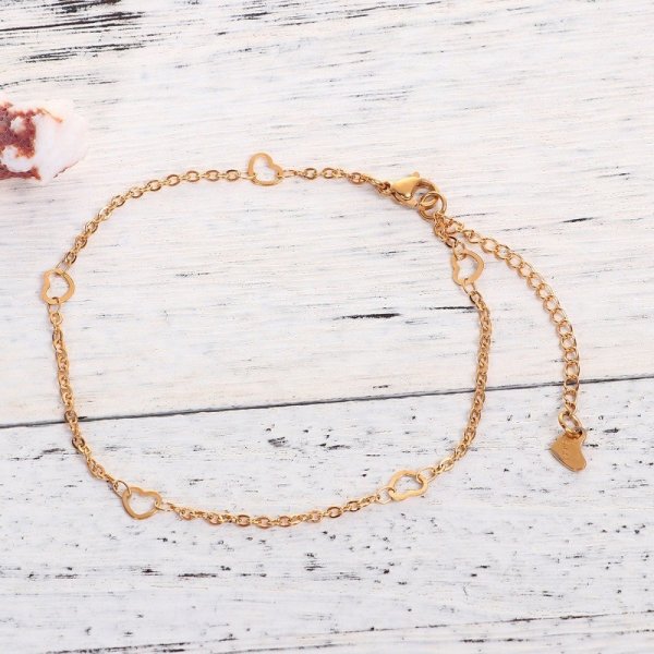 Pulseira N&deg;09 em a&ccedil;o inoxid&aacute;vel 304, 23 cm