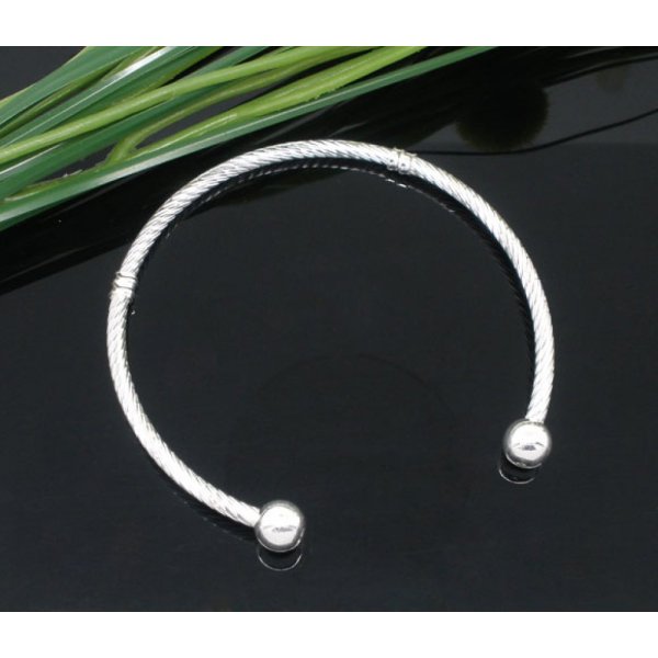 Bracelet Rigide N&deg;06 Argent 19 cm
