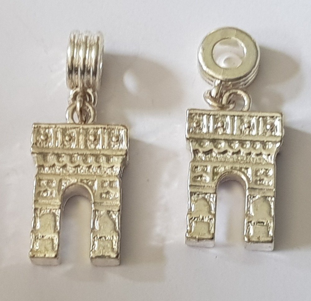 Pendente Arco do Triunfo com banho de prata