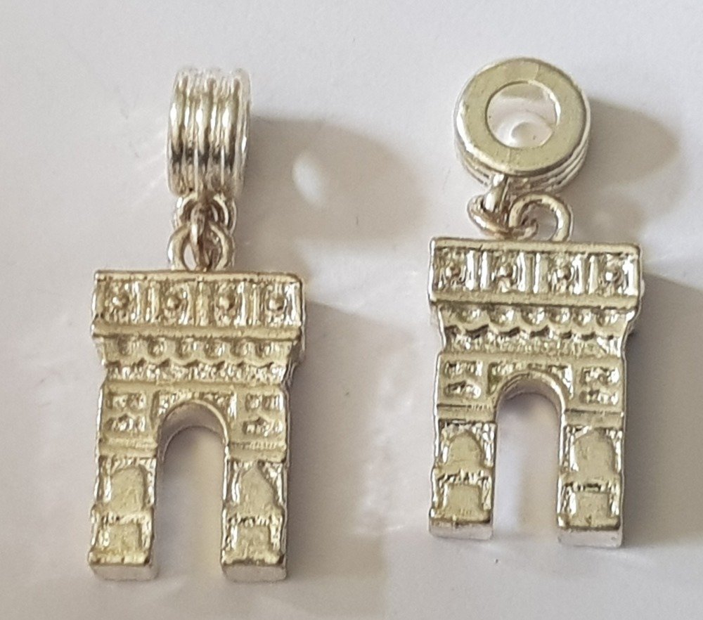 Pendente Arco do Triunfo com banho de prata
