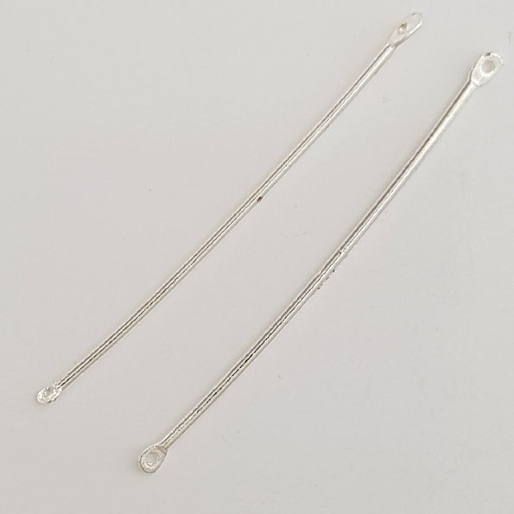 Charm Bar 2 anéis N°01 Prata 