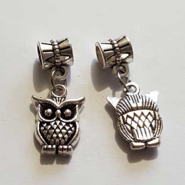 Breloque Chouette N&deg;23 Argent