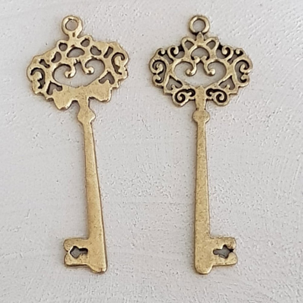 Chave Charm N°29 Antique Gold