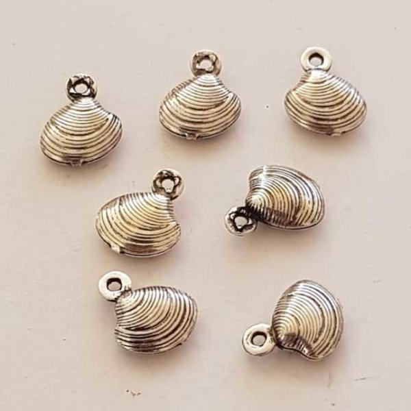 Breloque Coquillage Mer N&deg;03 Argent