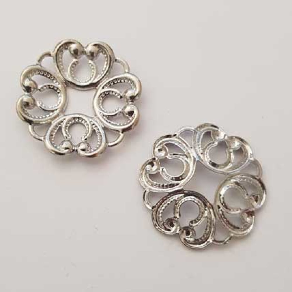 Charm Diversos N°018 Flor de prata