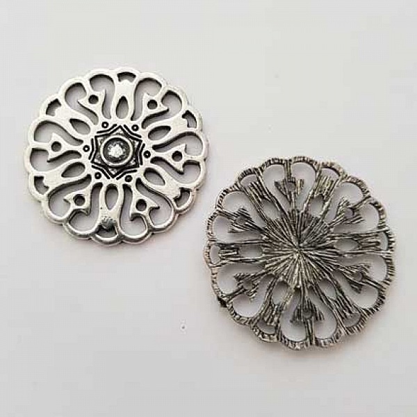 Charm Diversos N&deg;022 Prata Redondo