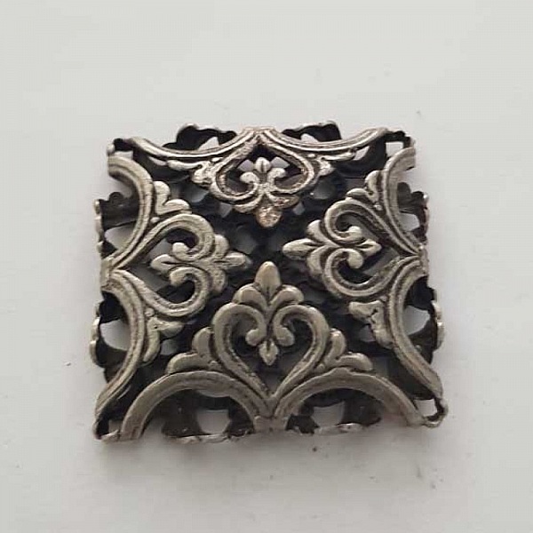 Breloque Divers N&deg;088-02 Pendentif Carr&eacute;