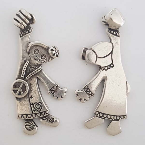 Pendente para crian&ccedil;a N&deg;41-02 Zamak (prateado)