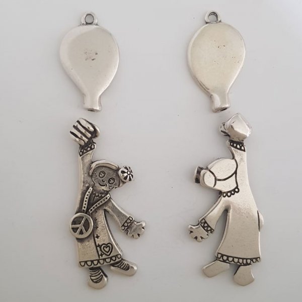 Pendente para crian&ccedil;a N&deg;41-02 Zamak (prateado)