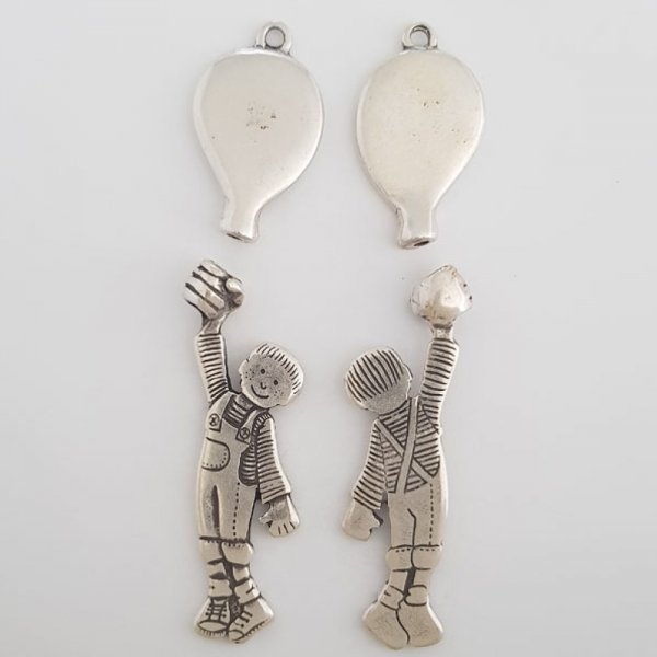 Pendente para crian&ccedil;a N&deg;41-03 Zamak (prateado)