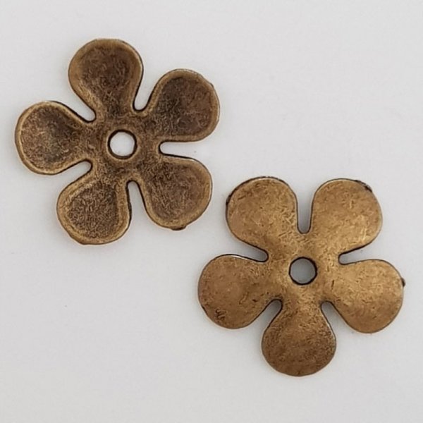 Pendente Flor em Metal N&deg;027 Bronze