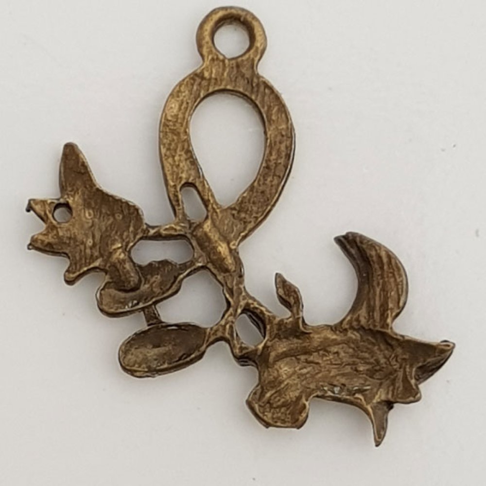 Pendente Flor em Metal N°053 Bronze