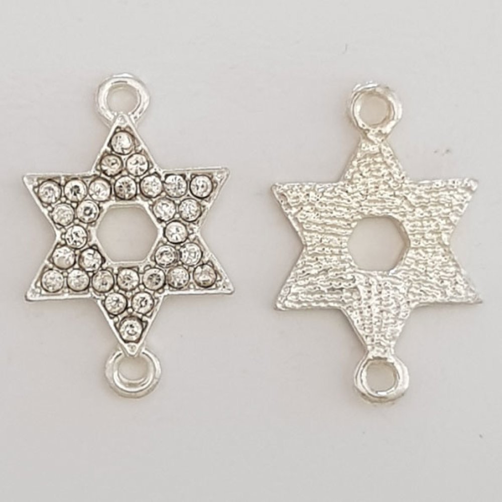 Pendente flor em metal N°080 Prata