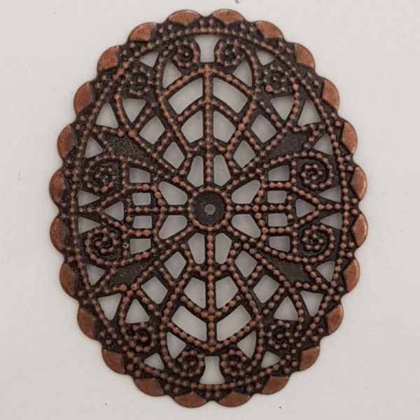 Pendente Flor em Metal N&deg;103 Grava&ccedil;&atilde;o em Cobre