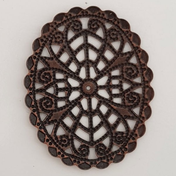 Pendente Flor em Metal N&deg;103 Grava&ccedil;&atilde;o em Cobre