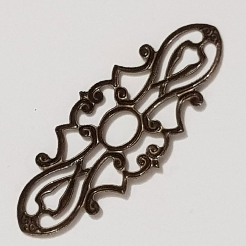 Pendente de flor em metal N°105 x 20 peças