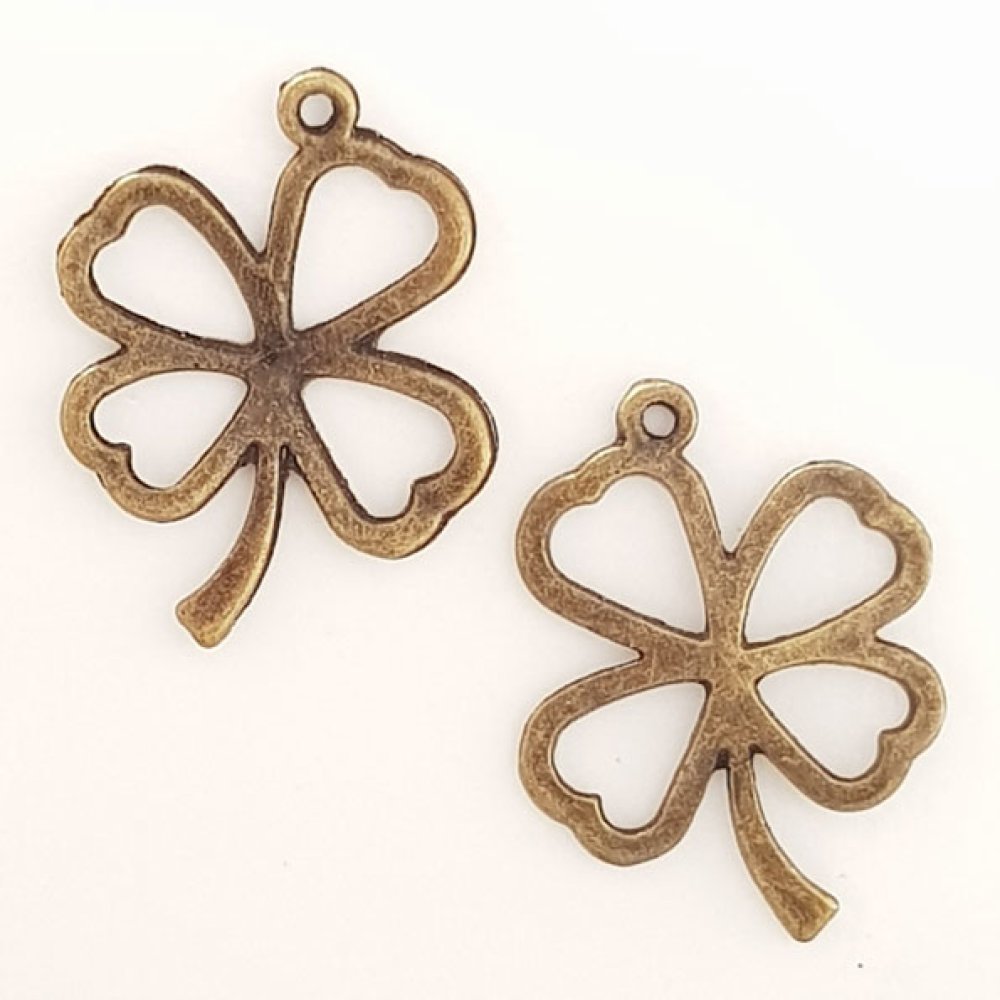 Pendente Flor em Metal N°117 Bronze