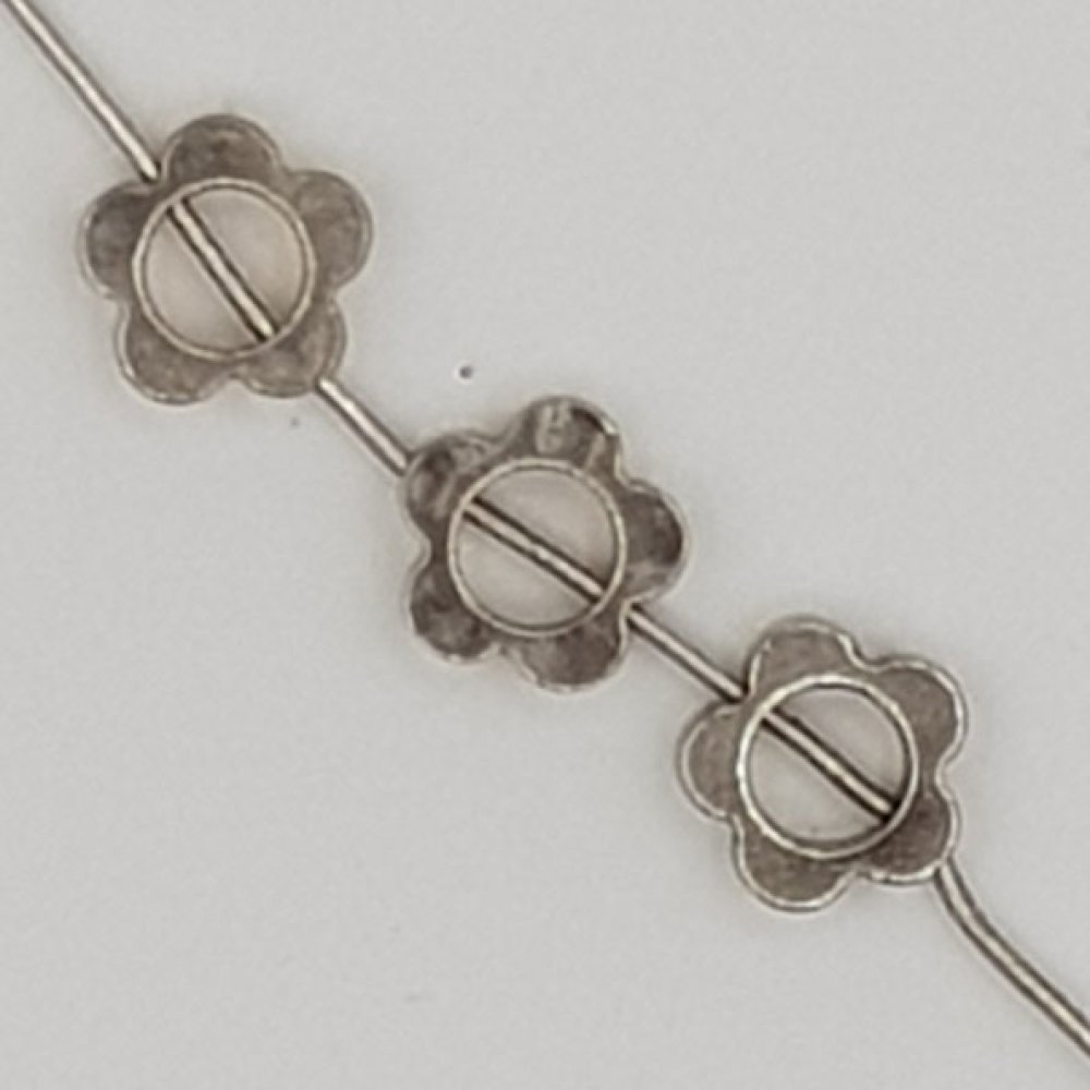 Amuleto de flor Metal N°033-02 Prata
