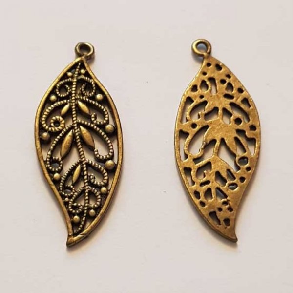 Breloque Fleur M&eacute;tal N&deg;138 Bronze