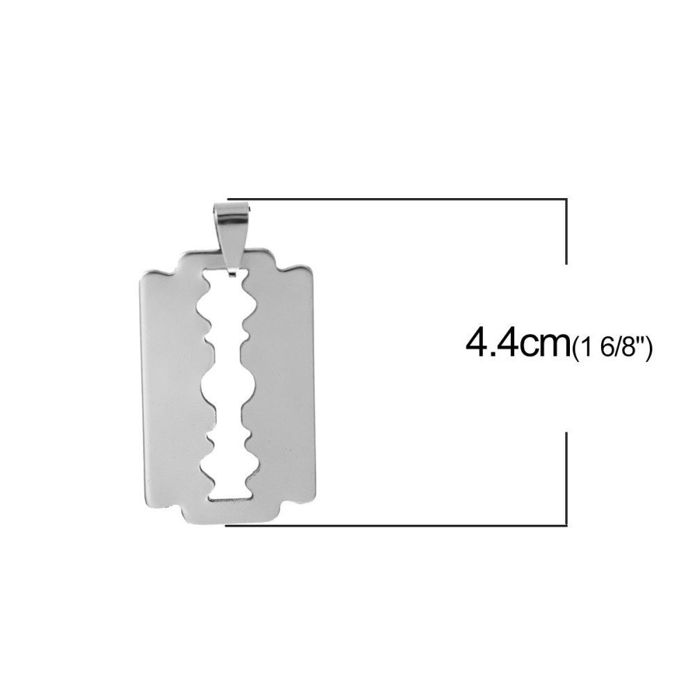 Lâmina Charm em aço inoxidável 304