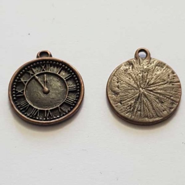 Breloque M&eacute;canisme Horloge N&deg;22 Cuivre