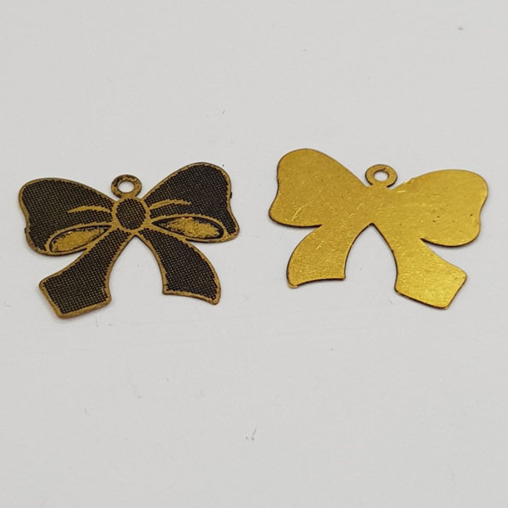 Laço de charme N°17 Laço de charme em metal dourado
