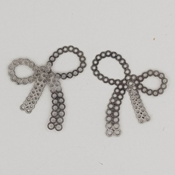 Pendente gravata borboleta em prata N&deg;24 Pendente gravata borboleta em metal