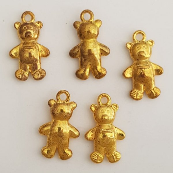 Pendente urso N&deg;09 Dourado