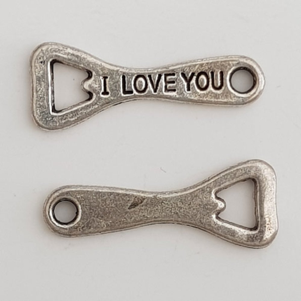 Abatedor de garrafas Charm Tampa para abrir garrafas N°01 Prata