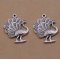 Pendente Peacock em metal prateado-01 Pingente Peacock 