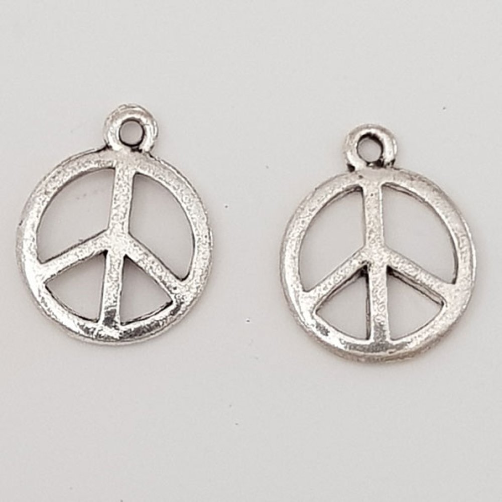 Charm Paz e Amor N°03 Prata 