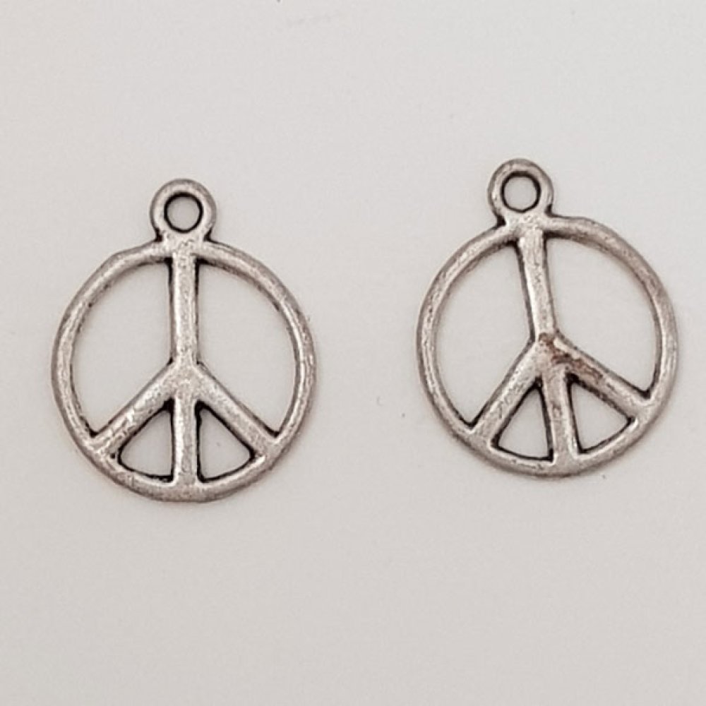 Charm Paz e Amor N°07 Prata Mate