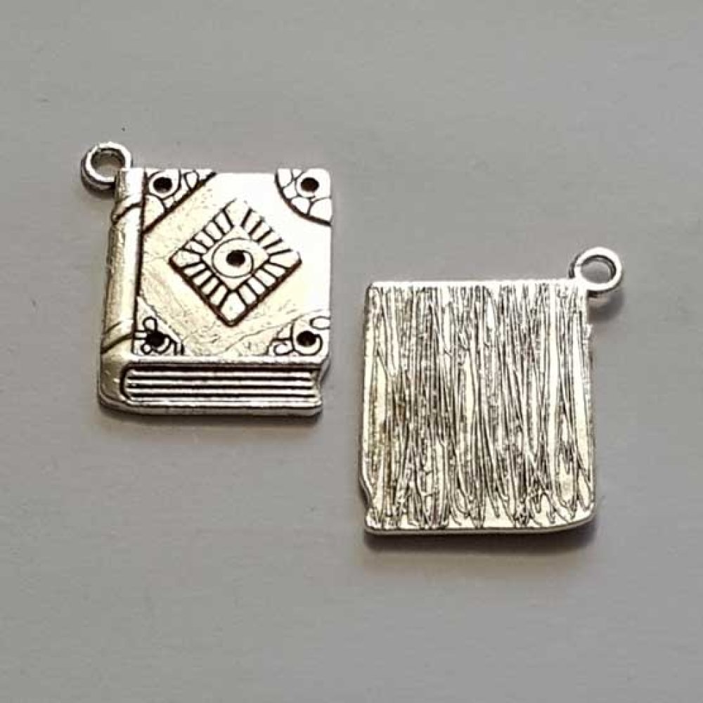 Pendente livro Padrão de diamante no centro N°03